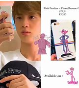 Image result for Jin Pink Flip Phone