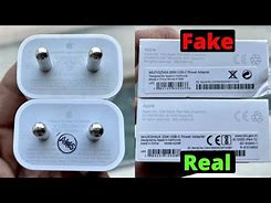 Image result for Original iPhone Charger vs Fake