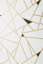 Image result for White Wall with Gold Geometric