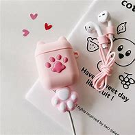 Image result for Pink Cat AirPod Case