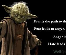 Image result for Yoda Quote About Fear