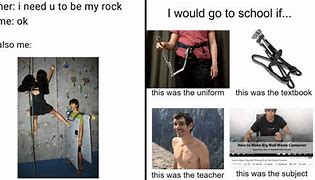 Image result for Rock Wall Climbing Meme