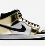 Image result for White and Gold Nike Jordans