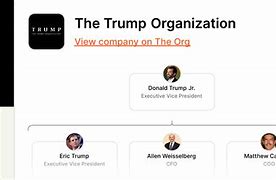 Image result for Trump Organization Organizational Chart