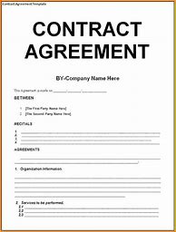 Image result for Agreement Form Template