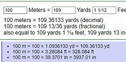 Image result for 30 Yards in Meters
