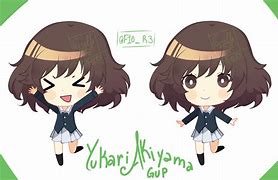 Image result for Anime Girl Ouline Gup Yukari