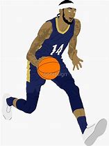 Image result for Brandon Ingram New Orleans Pelicans Drawing Balck and Whit Tracing