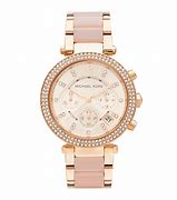 Image result for Michael Kors Rose Gold Watch with Chain