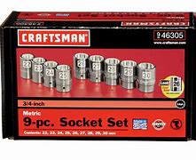 Image result for Craftsman 3 4 Inch Drive Socket Set