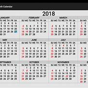 Image result for 2018 12 Month Calendar