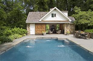 Image result for Small Backyard Pool House Design