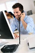 Image result for Office Worker On Phone