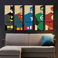 Image result for Superhero Wall Art