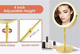 Image result for Adjustable Height Makeup Mirror