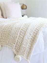 Image result for Chunky Purl Knit Blanket