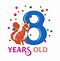 Image result for Birthday Number 8 Clip