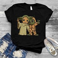 Image result for Baby Yoda Groot T-Shirt
