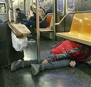 Image result for New York Subway Homeless