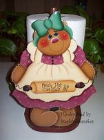 Image result for Wood Ginbread Woman Paper Towel Holder
