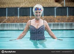 Image result for Elderly Woman Swimming