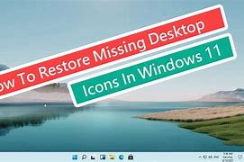 Image result for Restore Desktop Icons Windows 11