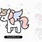 Image result for Cute Baby Unicorn Cartoon Sitting Down Side Angle