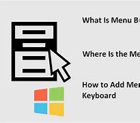 Image result for Menu Button On Computer