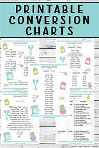Image result for Conversion Table Printable Charts