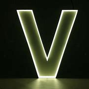 Image result for Neon Letter V