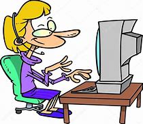 Image result for Working On Computer Cartoon