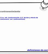 Image result for contravenimiento