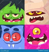 Image result for Halloween Monster Faces