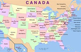 Image result for Map of USA with Cities