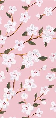 Image result for Floral Phone Wallpaper Cartoon Pink Minimalistic