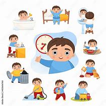 Image result for Daily Routine Kids Clip Art