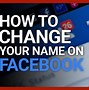 Image result for How to Change FB Name