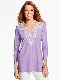 Image result for Plus Size Embroidered Tunics