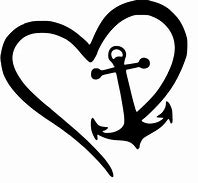 Image result for Double Anchor with Heart Clip Art