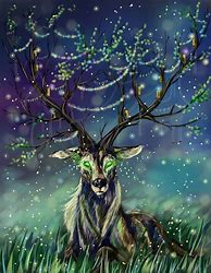 Image result for Mystical Deer Drawing
