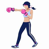 Image result for Cartoon Girl Boxing Gloves