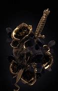 Image result for Black and Gold Skull