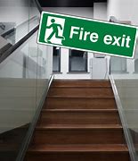Image result for A Enjoy Fire Exit Sign