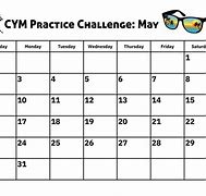 Image result for May Team Challenge Calendar
