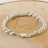 Image result for silver rope chains bracelets