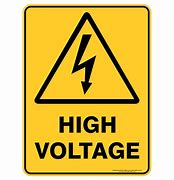 Image result for High Voltage Warning Symbol