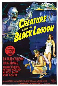 Image result for Creature From the Black Lagoon Movie Poster