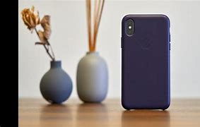 Image result for iPhone X Leather Case Apple Grey
