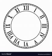 Image result for Roman Numeral Clock Face Printable