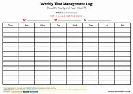 Image result for Time Management Sheets Printable